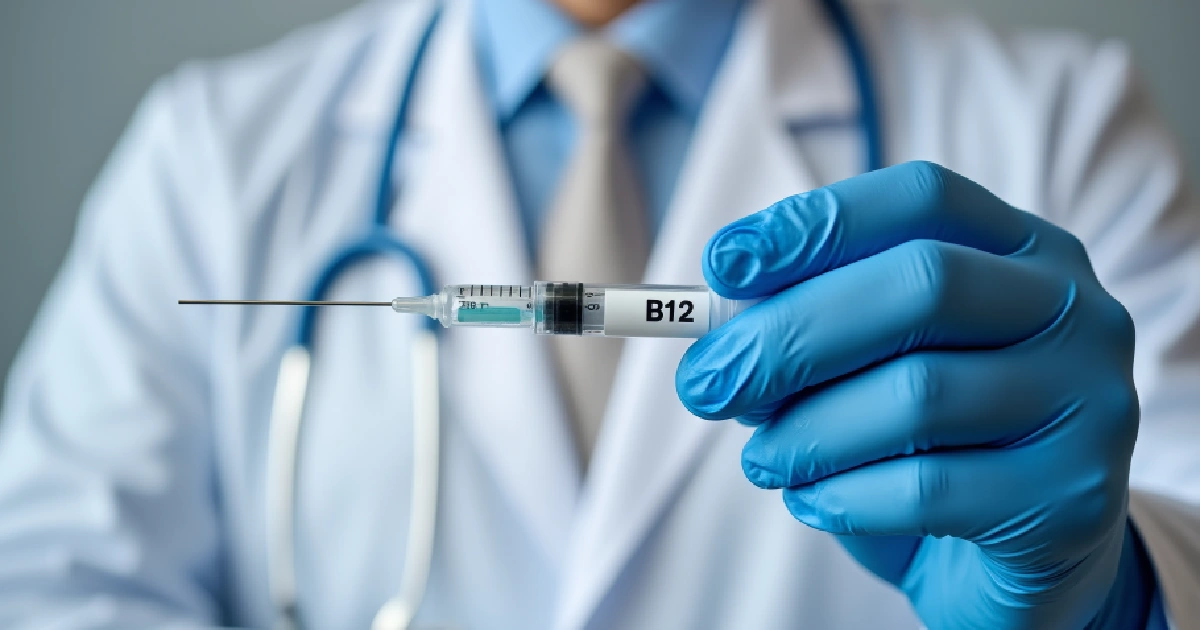 Doctor holding a vitamin injection syringe for personalized wellness treatments in Downey, CA True Bella Medical Aesthetics
